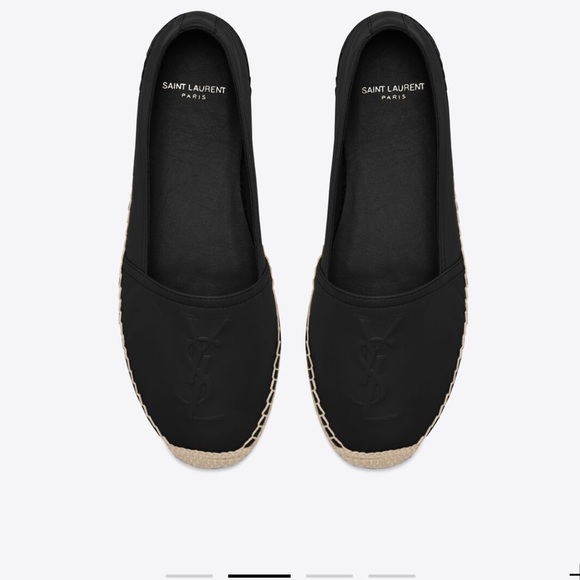 ysl espadrilles black